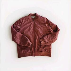 Brady Brand Maroon Bomber Jacket Size Medium New With Tags